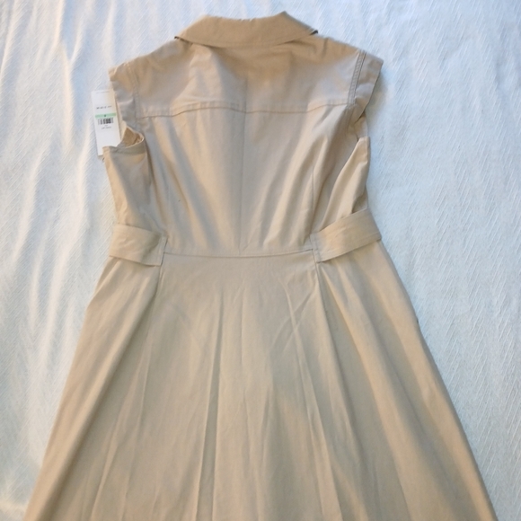 NWT Sz.8 Womens Calvin Klein Sleeveless Belted Dress - Picture 6 of 9